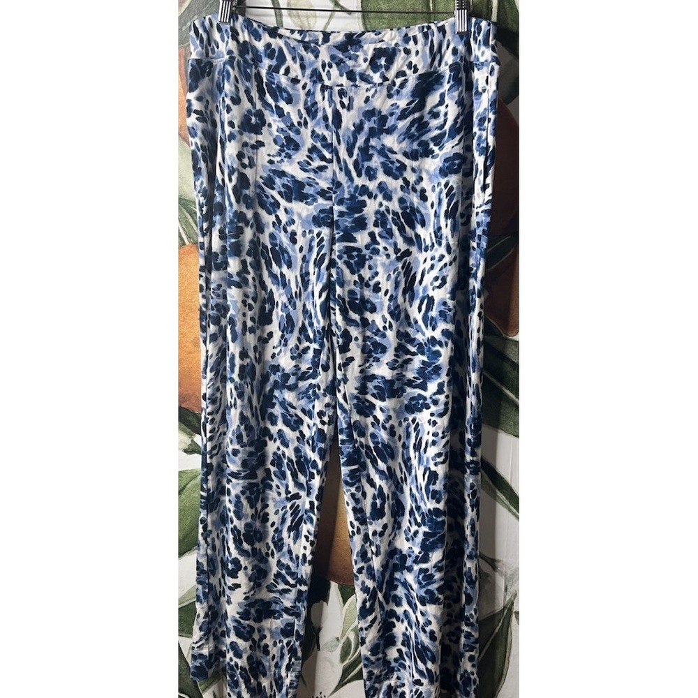 Soma Large Cool Nights Loveliest Leopard Parch Pajama Pants Soft Sleepwear NWT